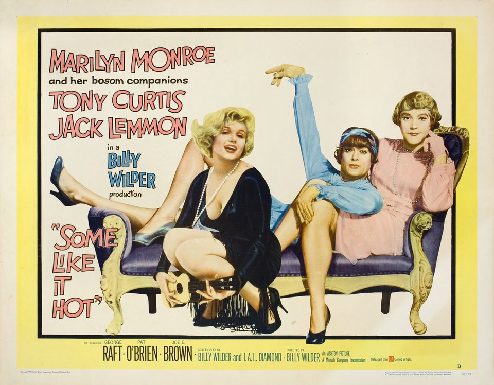 Some Like It Hot Original U S Half Sheet Movie Poster Posteritati Movie Poster Gallery