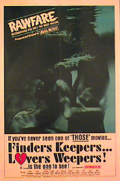 Finders Keepers, Lovers Weepers Original 1968 U.S. One Sheet Movie Poster