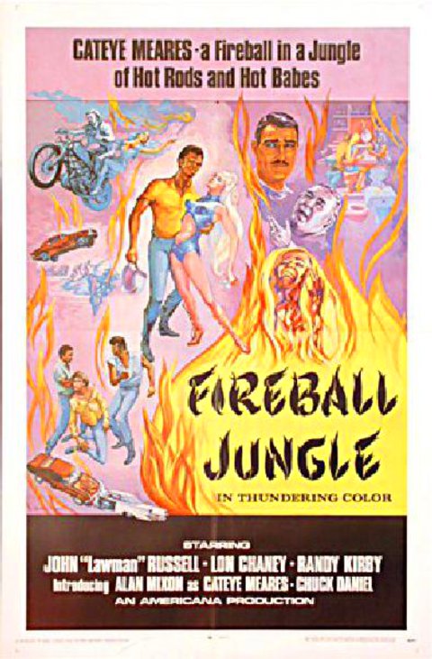 Fireball Jungle Original 1968 U.S. One Sheet Movie Poster