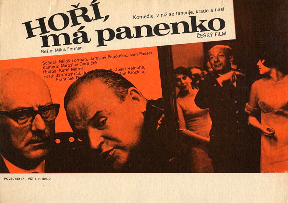 The Firemen's Ball Original 1967 Czech A4 Mini Movie Poster