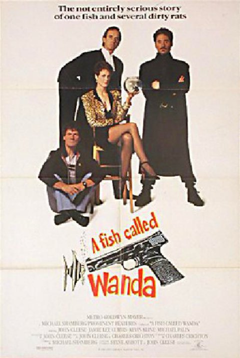 A Fish Called Wanda Original 1988 U.S. One Sheet Movie Poster