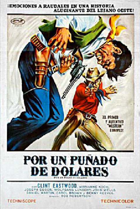 A Fistful of Dollars Original 1964 Argentine Movie Poster