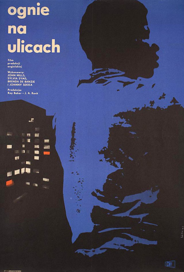 Flame in the Streets Original 1961 Polish A2 Movie Poster