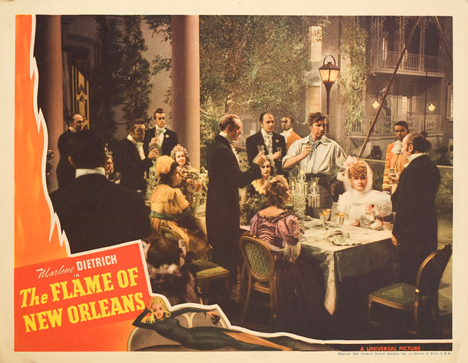 The Flame of New Orleans Original 1941 U.S. Scene Card