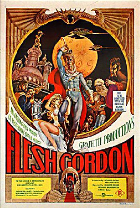 Flesh Gordon Original 1974 Australian One Sheet Movie Poster