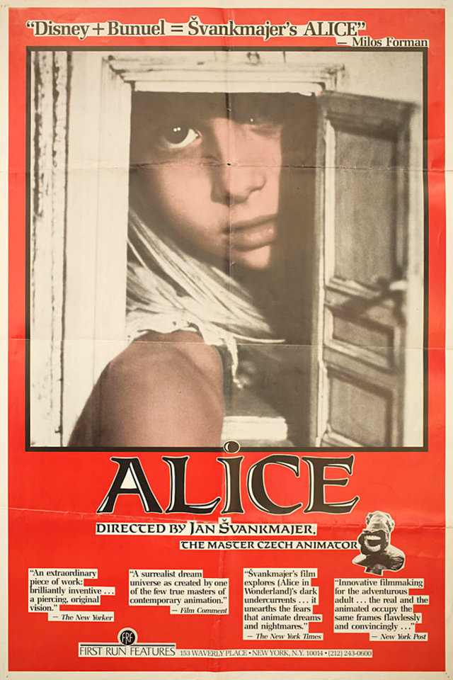 Alice Original 1988 British One Sheet Movie Poster