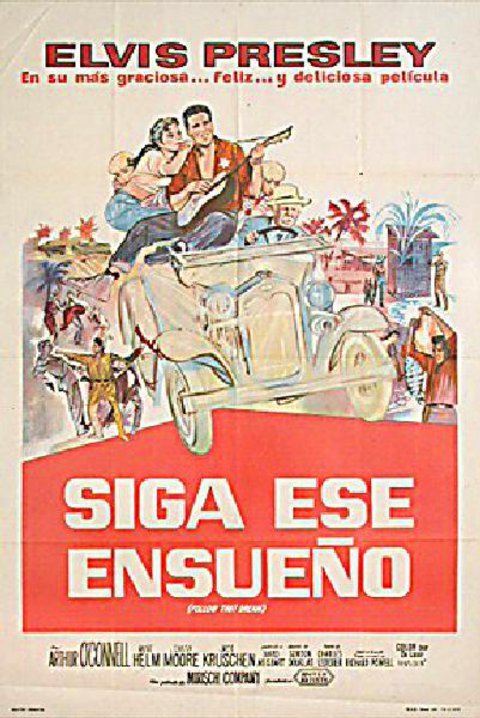 Follow That Dream Original 1962 Argentine Movie Poster