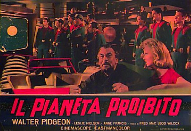 Forbidden Planet Original R1964 Italian Fotobusta Movie Poster