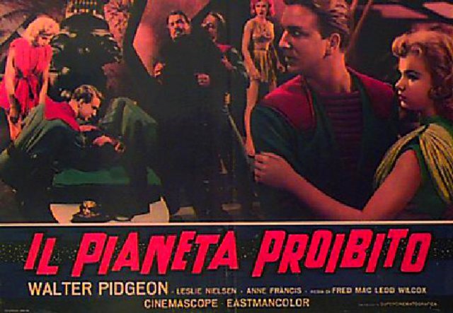 Forbidden Planet Original R1964 Italian Fotobusta Movie Poster
