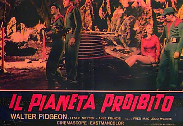 Forbidden Planet Original R1964 Italian Fotobusta Movie Poster