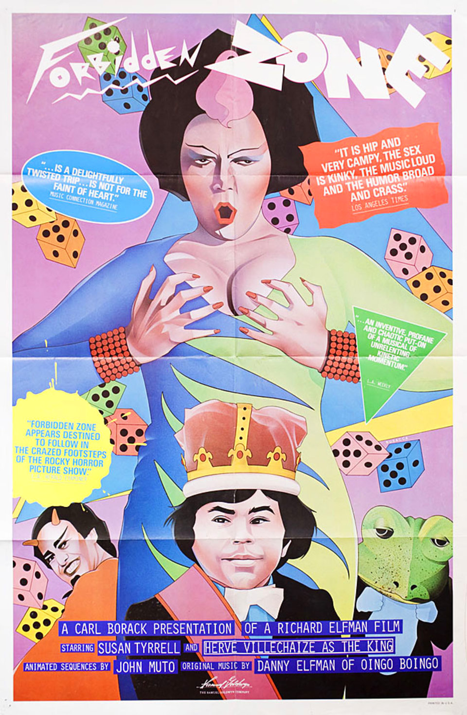 Forbidden Zone Original 1980 U.S. One Sheet Movie Poster