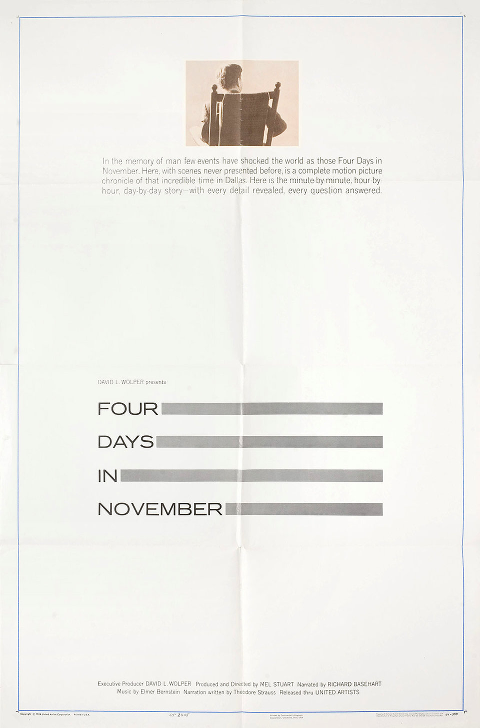 Four Days in November 1964 U.S. One Sheet Poster