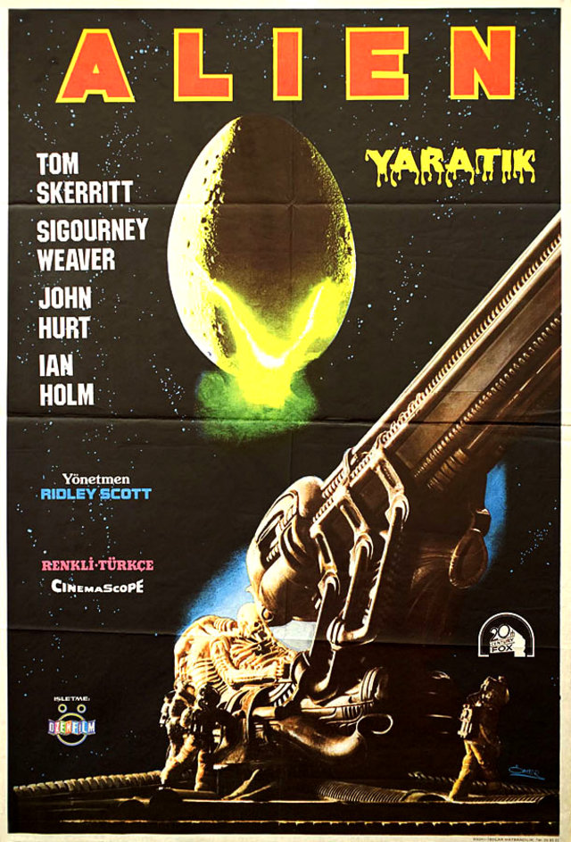 Alien 1986 Turkish B1 Poster