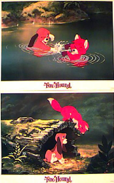 The Fox and the Hound Original R1988 U.S. Lobby Card Set