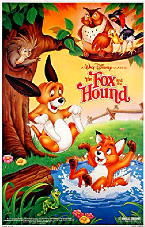 The Fox and the Hound R1988 U.S. One Sheet Poster