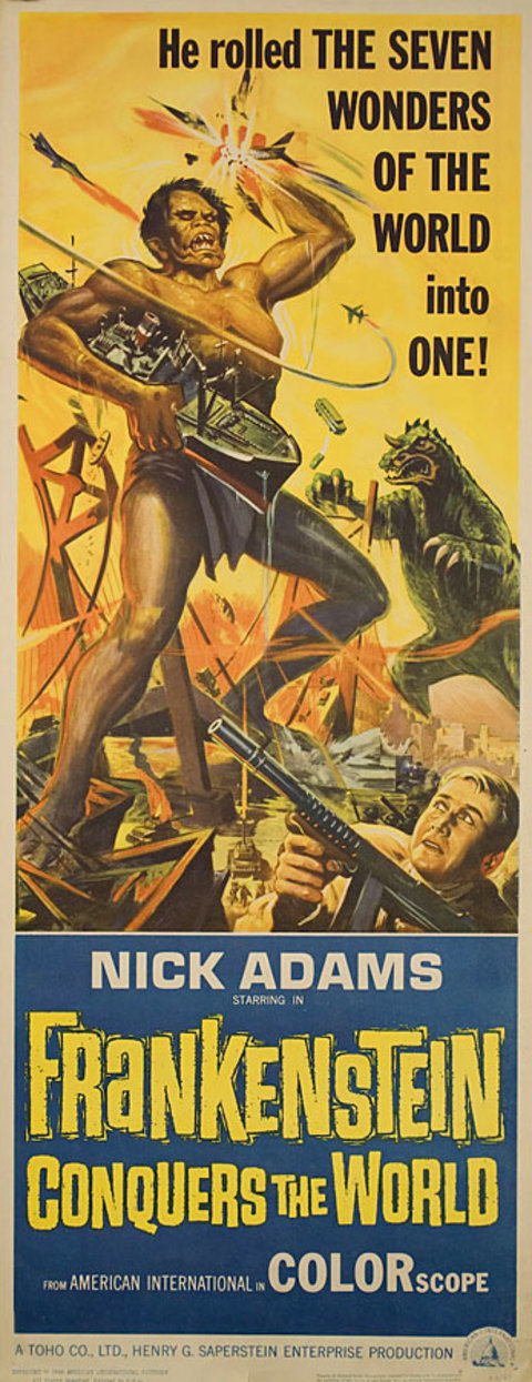 Frankenstein Conquers the World 1966 U.S. Insert Poster