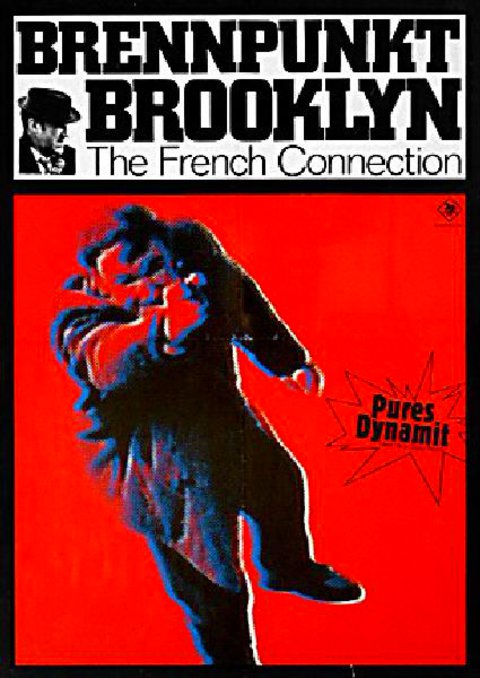 The French Connection Original 1971 German A2 Movie Poster