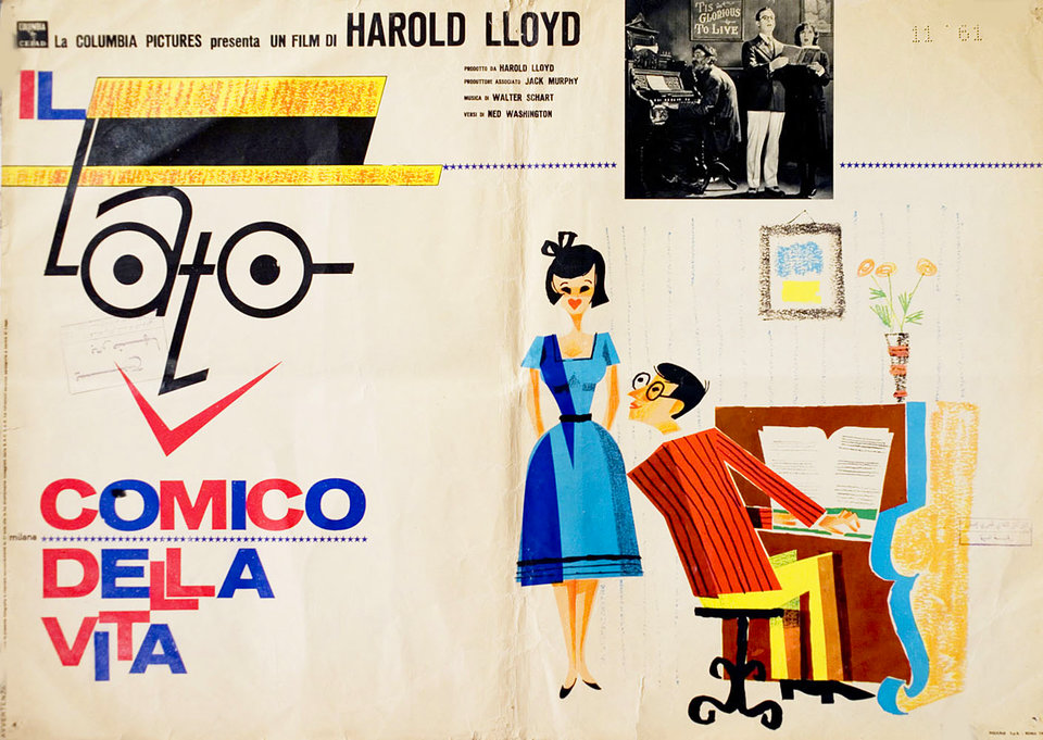 The Freshman R1963 Italian Fotobusta Poster
