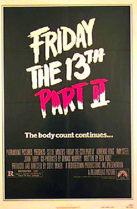 Friday the 13th Part 2 Original 1981 U.S. One Sheet Movie Poster