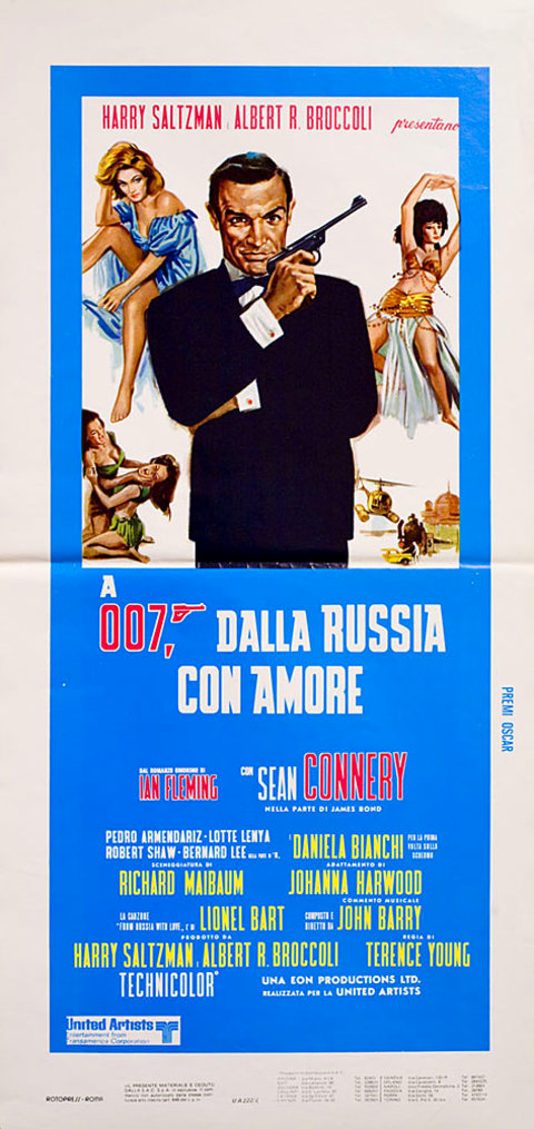 From Russia with Love Original R1980s Italian Locandina Movie Poster