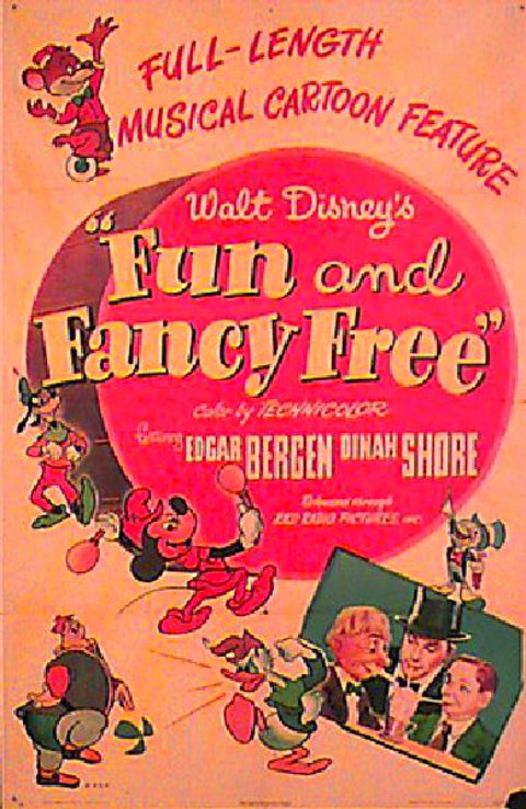 Fun & Fancy Free Original 1947 U.S. One Sheet Movie Poster