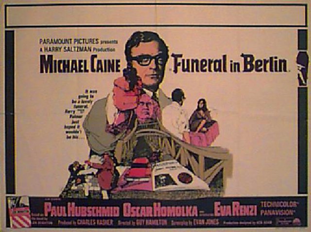 Funeral in Berlin Original 1969 British Quad Movie Poster Posteritati
