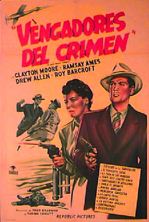 G-Men Never Forget Original 1948 Argentine Movie Poster