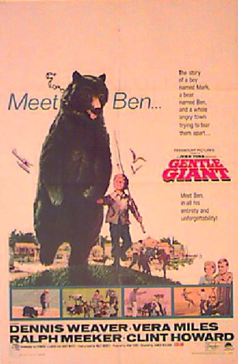 Gentle Giant Original 1967 U.S. One Sheet Movie Poster