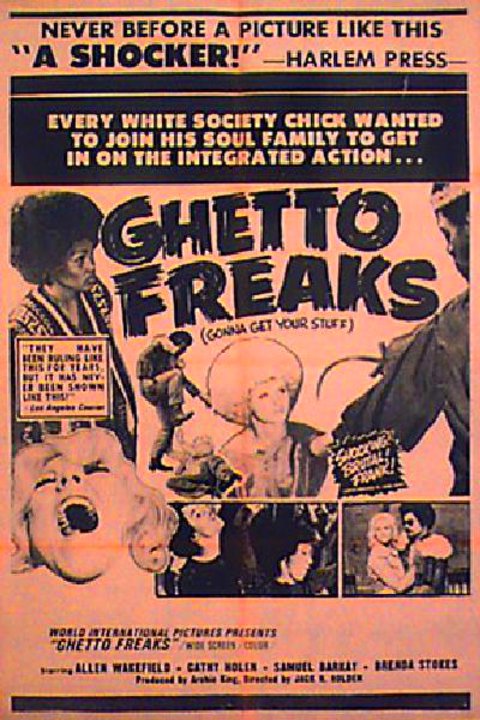 Ghetto Freaks Original 1970 U.S. One Sheet Movie Poster