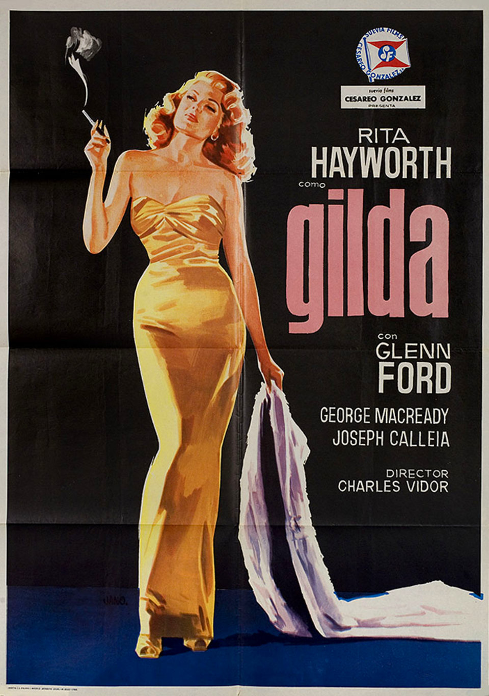 Geida Rira Rita Hayworth Gilda Poster