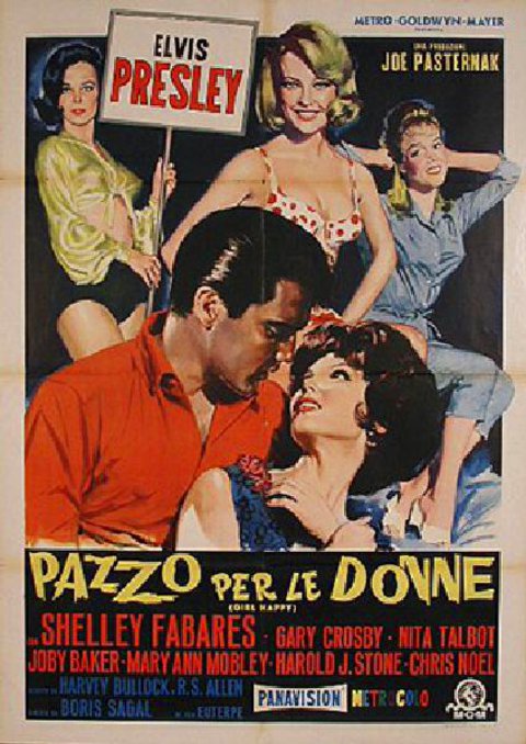Girl Happy Original 1965 Italian Due Foglio Movie Poster