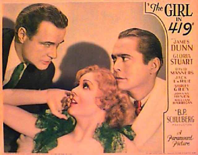 The Girl in 419 1933 U.S. Scene Card