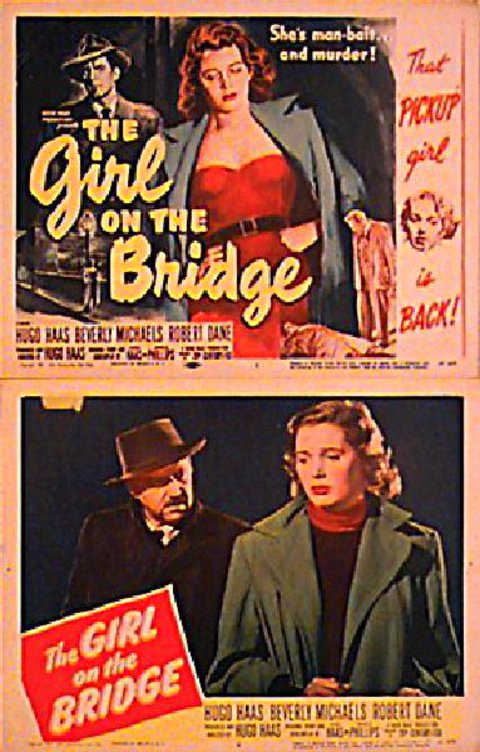 The Girl on the Bridge Original 1957 U.S. Lobby Card Set of 5