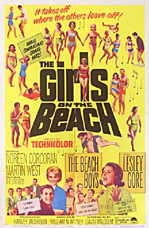 The Girls on the Beach Original 1965 U.S. One Sheet Movie Poster