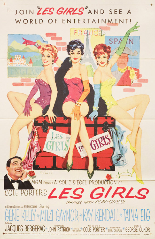 Les Girls Original 1957 U.S. One Sheet Movie Poster