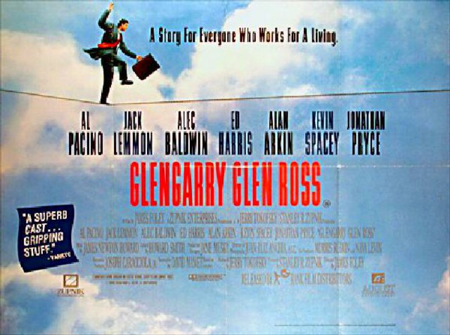 Glengarry Glen Ross 1992 British Quad Poster