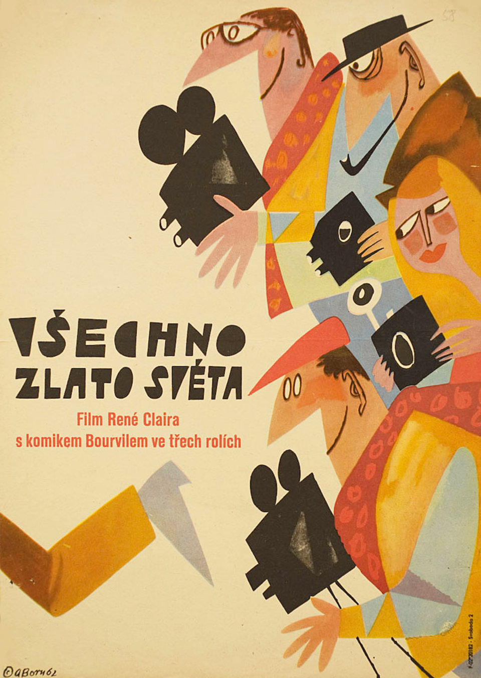 All the Gold in the World Original 1962 Czech A3 Movie Poster