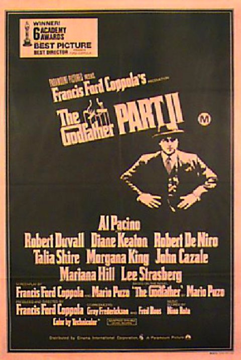 The Godfather: Part II Original 1974 Australian One Sheet Movie Poster
