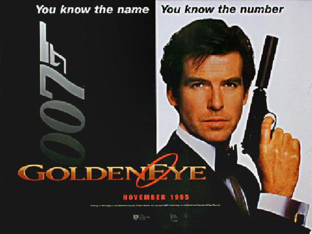 GoldenEye Original 1995 British Quad Movie Poster