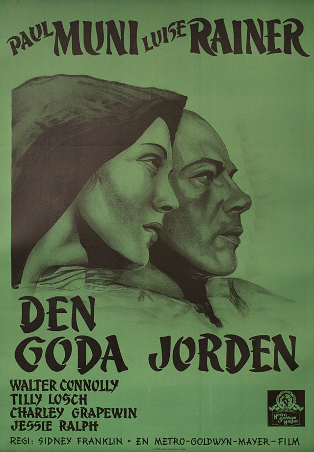 The Good Earth Original 1937 Swedish B1 Movie Poster