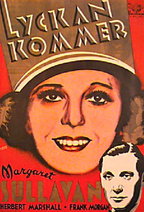 The Good Fairy Original 1935 Swedish B1 Movie Poster