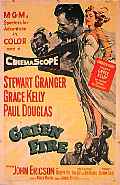 Green Fire Original 1954 U.S. One Sheet Movie Poster