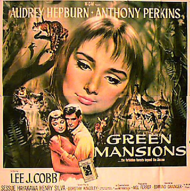 Green Mansions Original 1959 U.S. Six Sheet Movie Poster