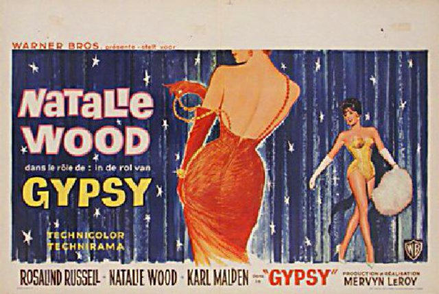 Gypsy Original 1962 Belgian Movie Poster