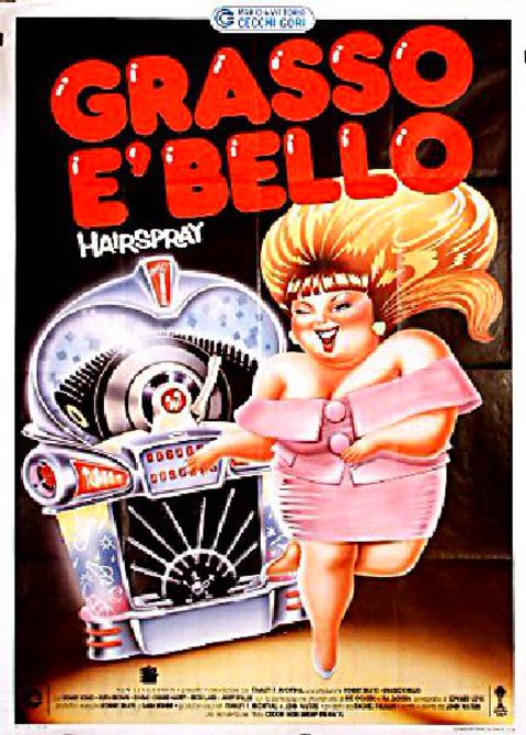 Hairspray Original 1988 Italian Due Foglio Movie Poster