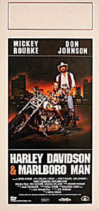 Harley Davidson and the Marlboro Man (1991) Original Movie Posters - Harley Davidson And The Marlboro Man Full Movie