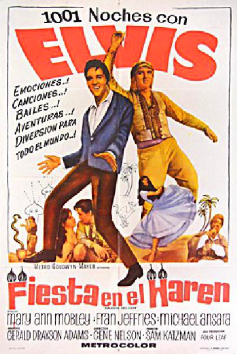 Harum Scarum Original 1965 Argentine Movie Poster