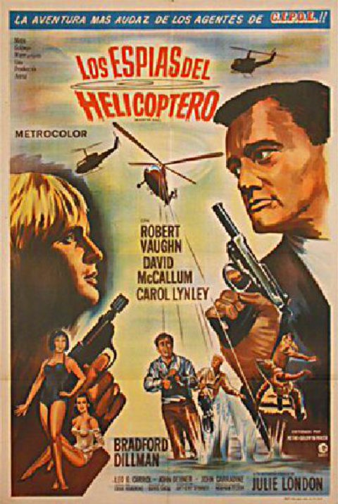 The Helicopter Spies Original 1968 Argentine Movie Poster
