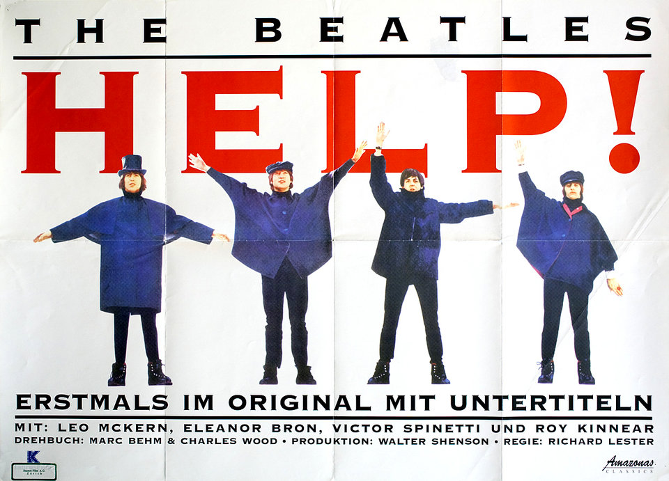 Help! Original R1980s German A2 Movie Poster
