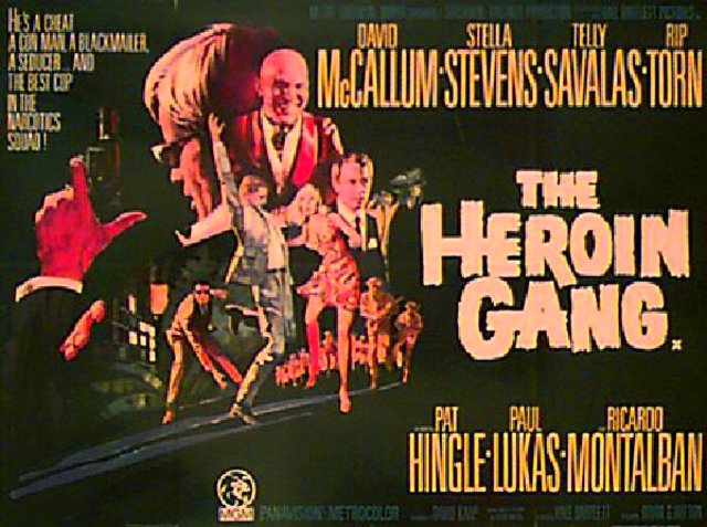 The Heroin Gang Original 1970s British Quad Movie Poster